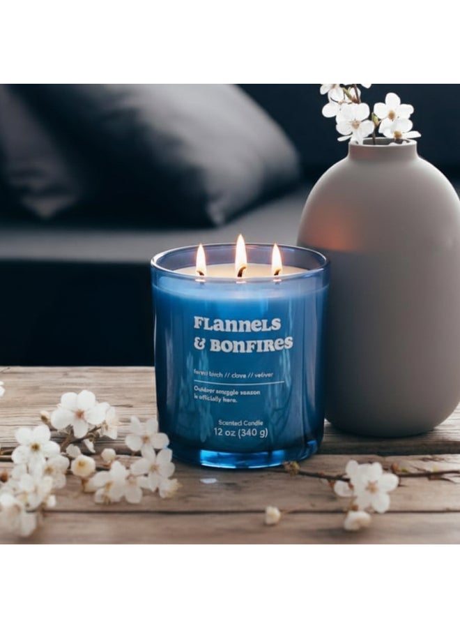 IRIS CELESTE Flannels Iridescent Jar Candle 340grams -  Scented candle 15oz  | 45 hrs burn-time | Perfect for Gifting, Home Décor, Parties & Room Perfuming | Ideal for Living room and Office Décor - Image 1